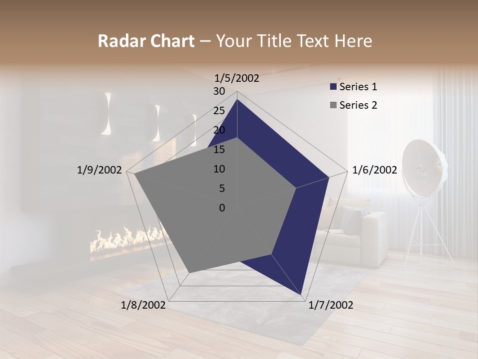 Couch Door White PowerPoint Template