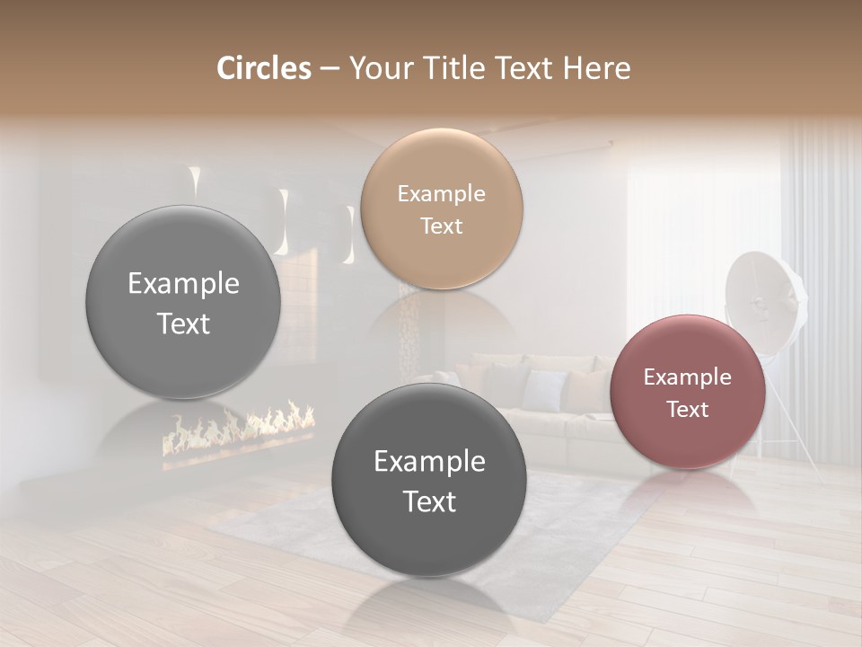 Couch Door White PowerPoint Template