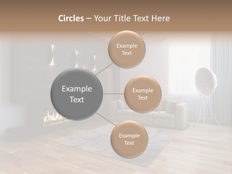 Couch Door White PowerPoint Template