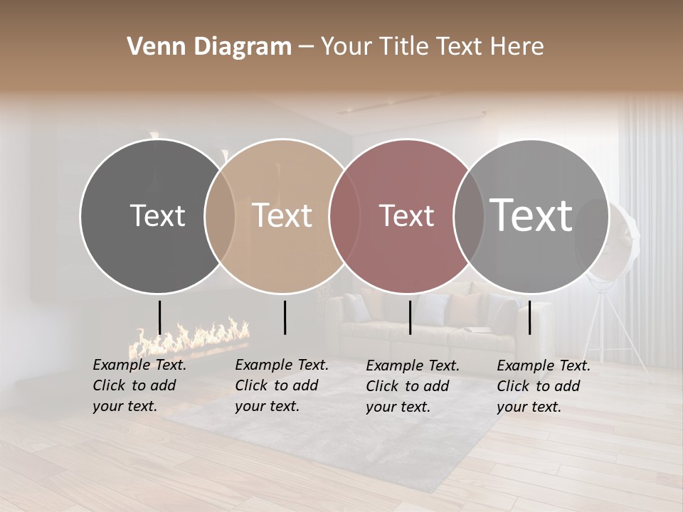 Couch Door White PowerPoint Template