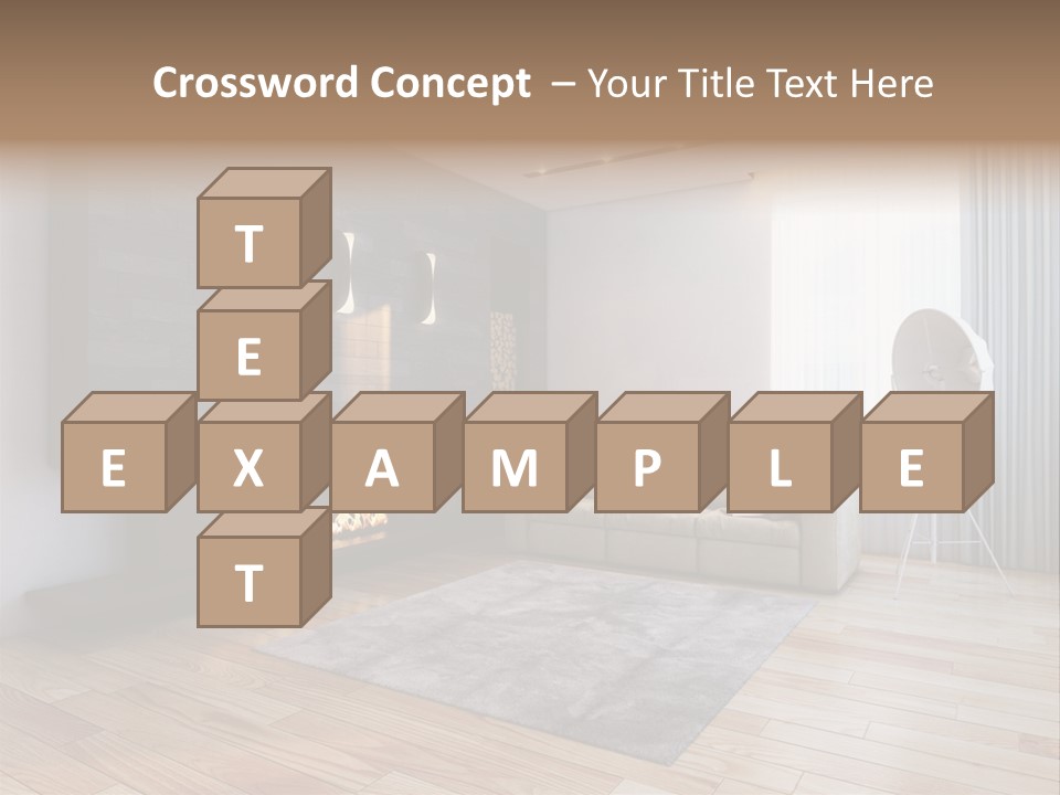 Couch Door White PowerPoint Template