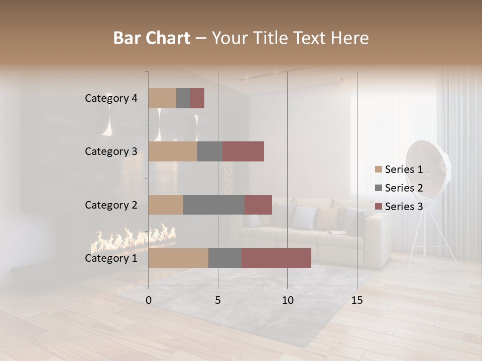 Couch Door White PowerPoint Template