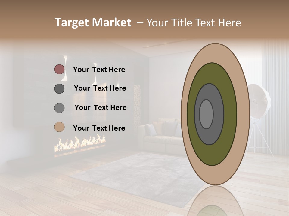 Couch Door White PowerPoint Template