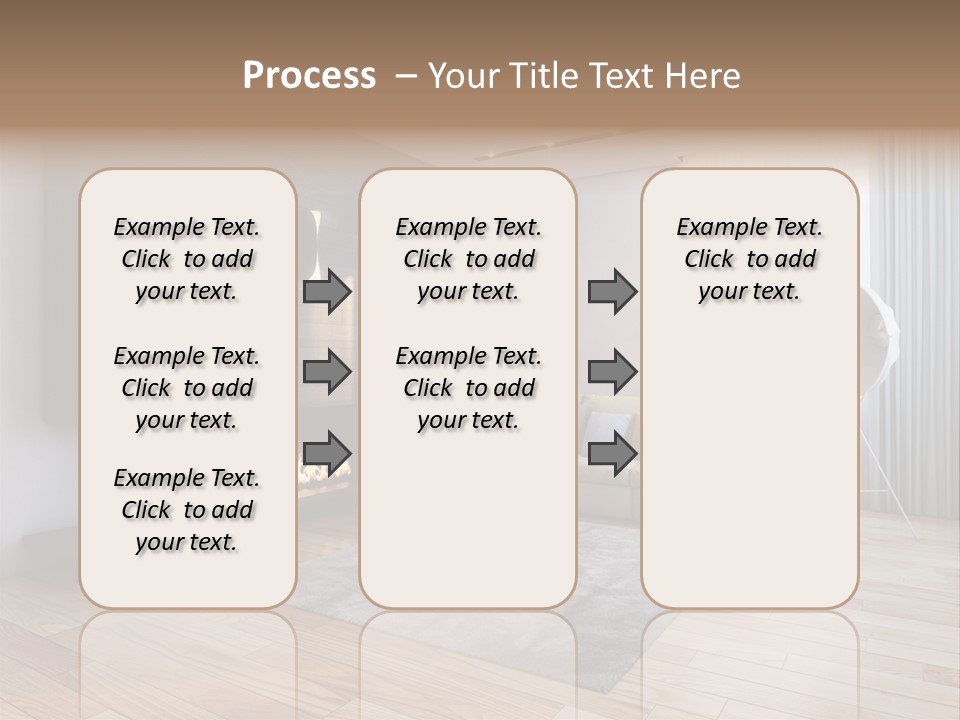 Couch Door White PowerPoint Template