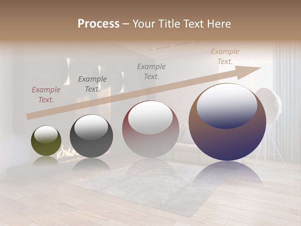 Couch Door White PowerPoint Template