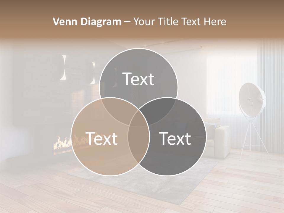 Couch Door White PowerPoint Template