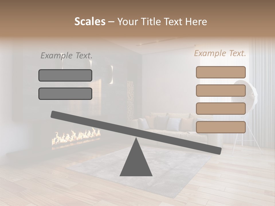 Couch Door White PowerPoint Template