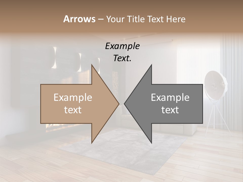 Couch Door White PowerPoint Template