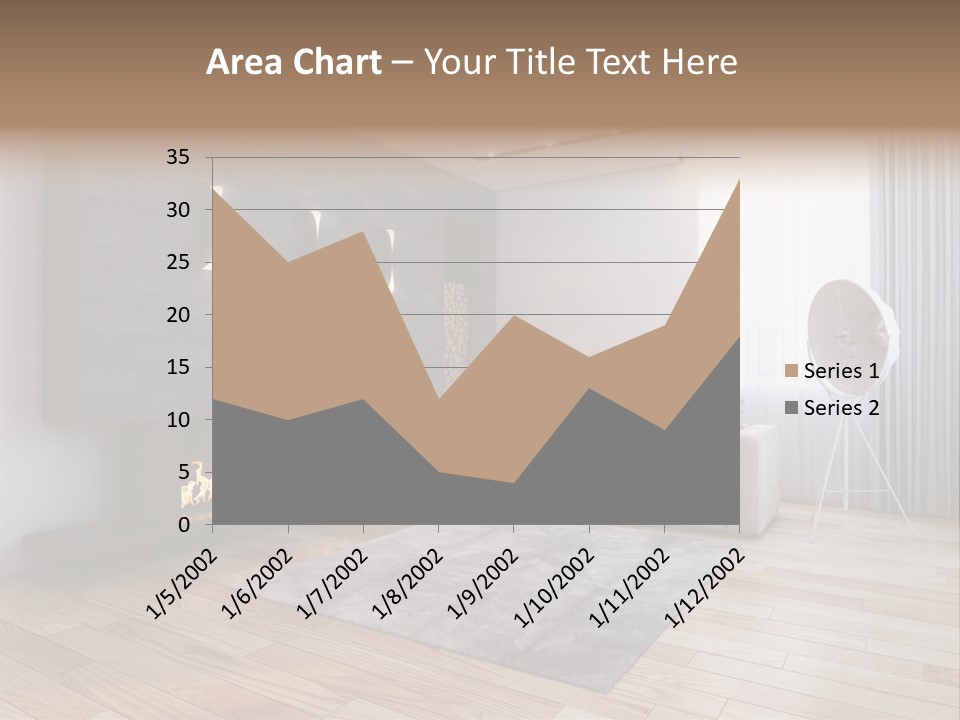 Couch Door White PowerPoint Template