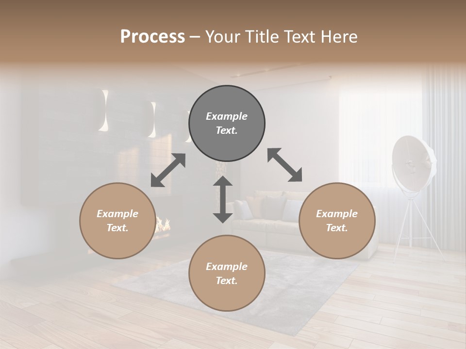 Couch Door White PowerPoint Template