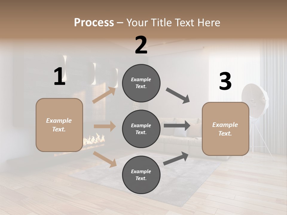 Couch Door White PowerPoint Template