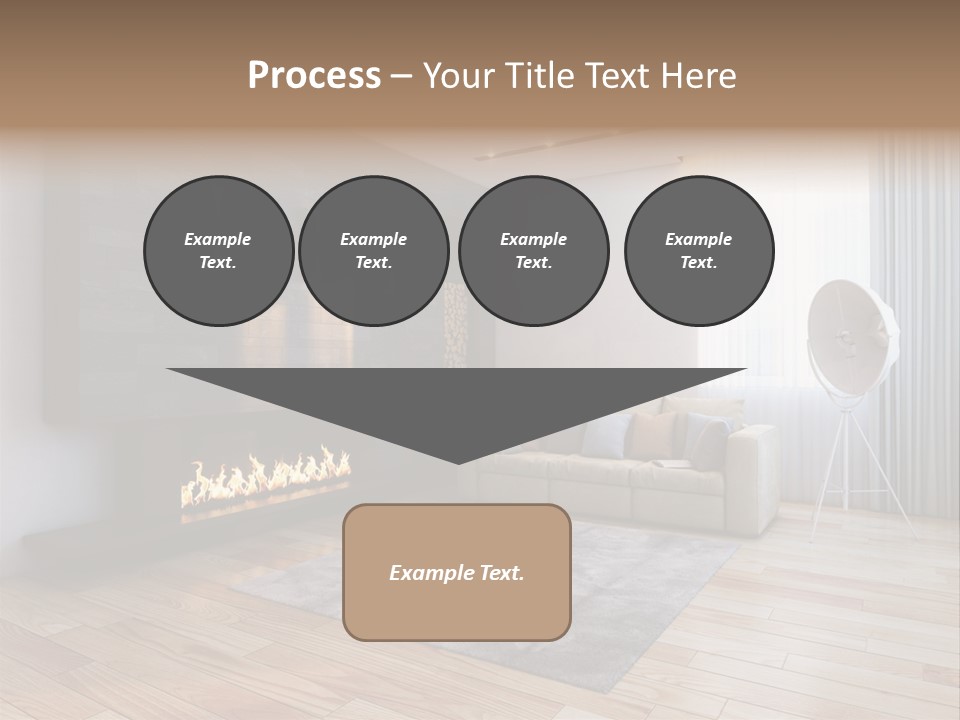 Couch Door White PowerPoint Template