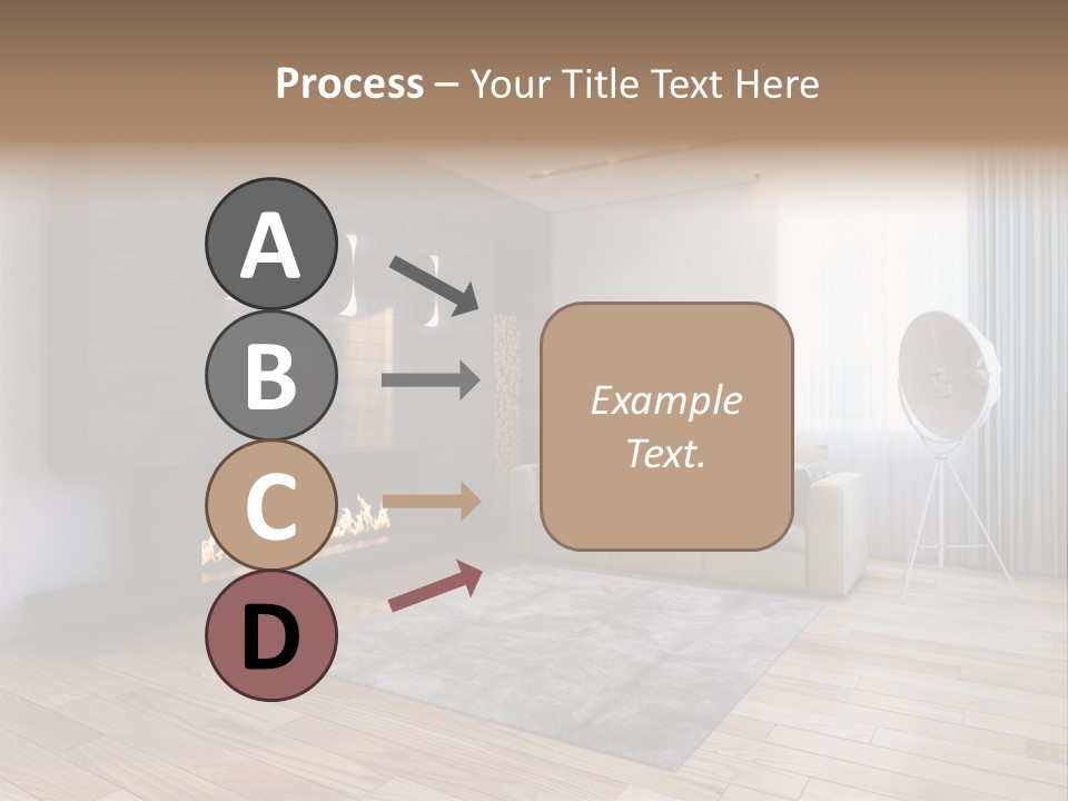 Couch Door White PowerPoint Template