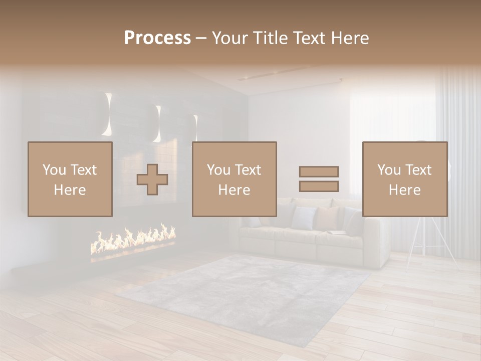 Couch Door White PowerPoint Template