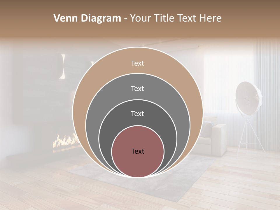 Couch Door White PowerPoint Template