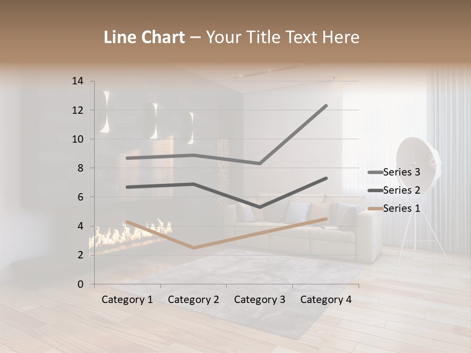 Couch Door White PowerPoint Template