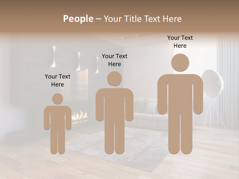 Couch Door White PowerPoint Template