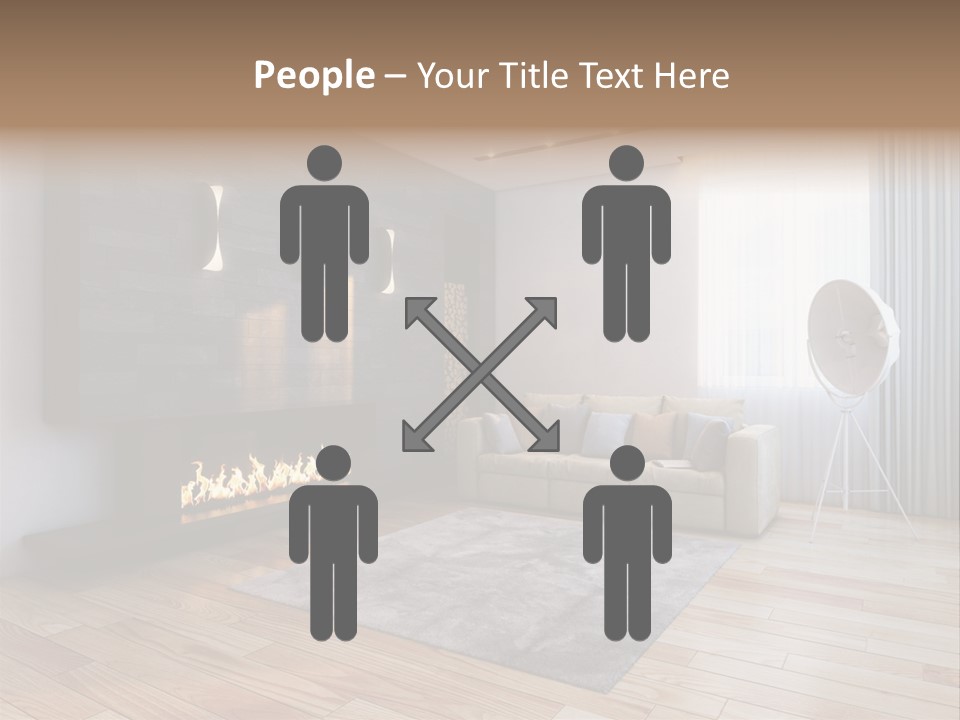 Couch Door White PowerPoint Template