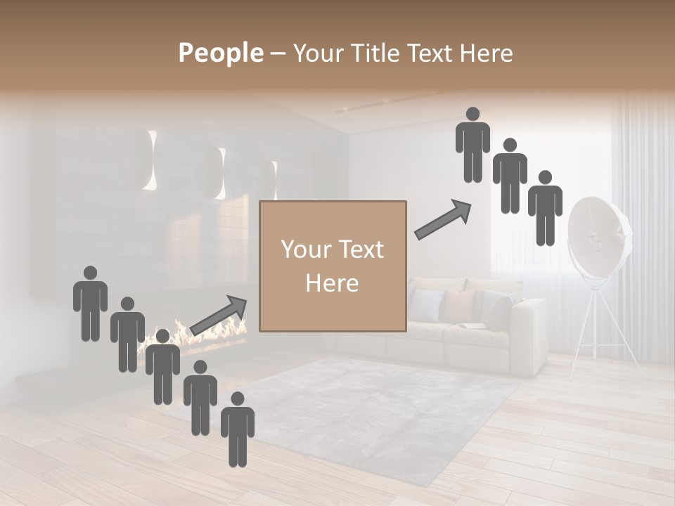 Couch Door White PowerPoint Template