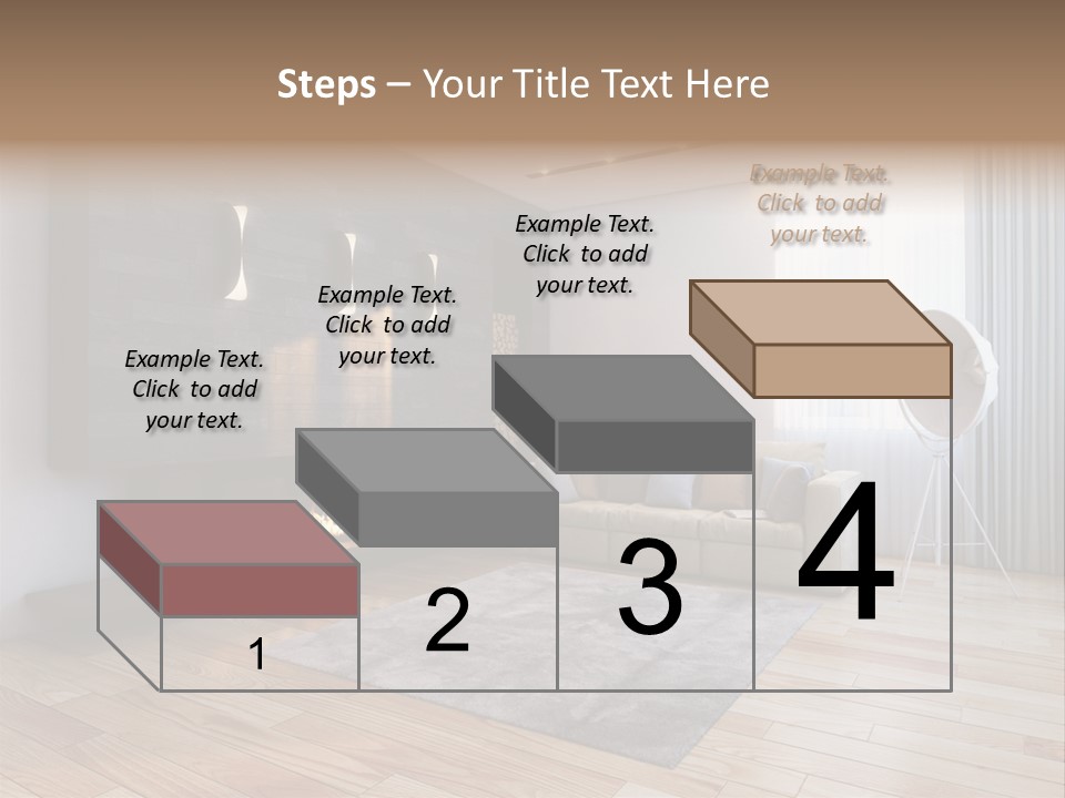 Couch Door White PowerPoint Template