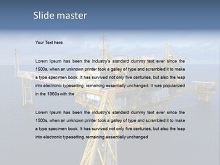 Rig Industrial Working PowerPoint Template