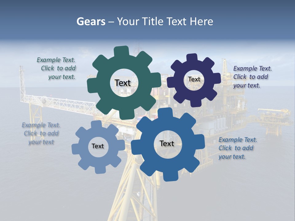 Rig Industrial Working PowerPoint Template