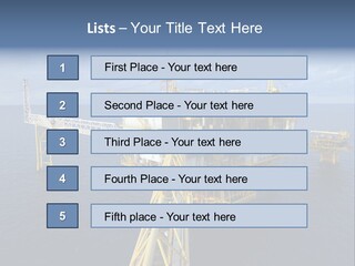 Rig Industrial Working PowerPoint Template