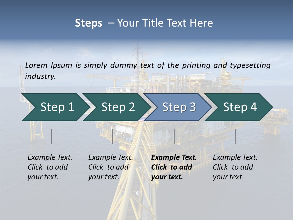 Rig Industrial Working PowerPoint Template