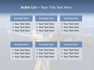 Rig Industrial Working PowerPoint Template