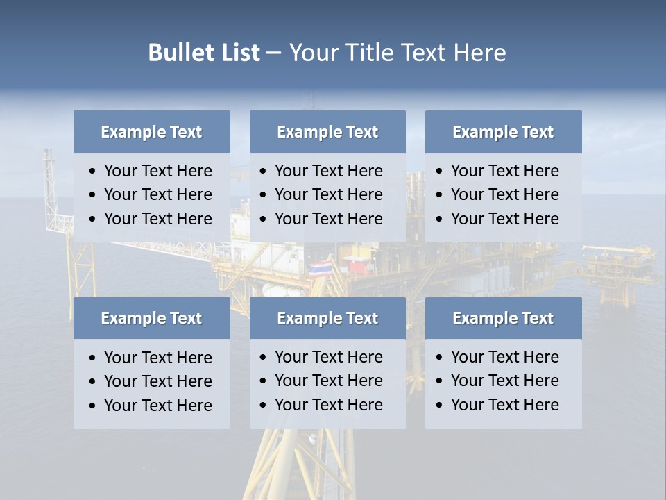 Rig Industrial Working PowerPoint Template