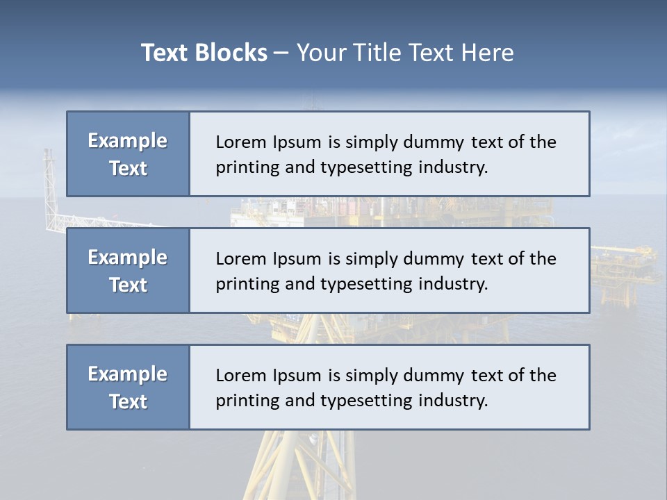 Rig Industrial Working PowerPoint Template