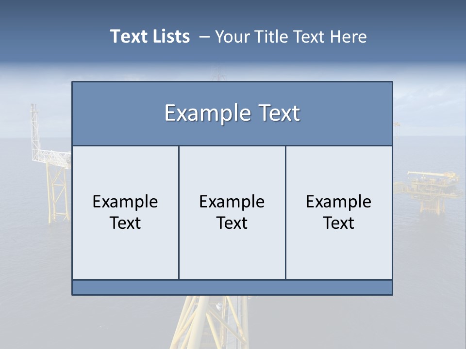 Rig Industrial Working PowerPoint Template