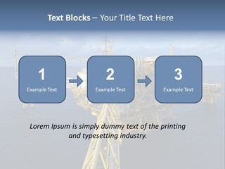 Rig Industrial Working PowerPoint Template