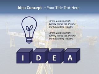 Rig Industrial Working PowerPoint Template