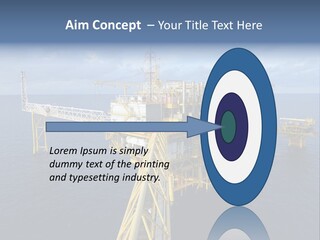 Rig Industrial Working PowerPoint Template