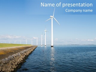 Water Silhouette Industrial PowerPoint Template