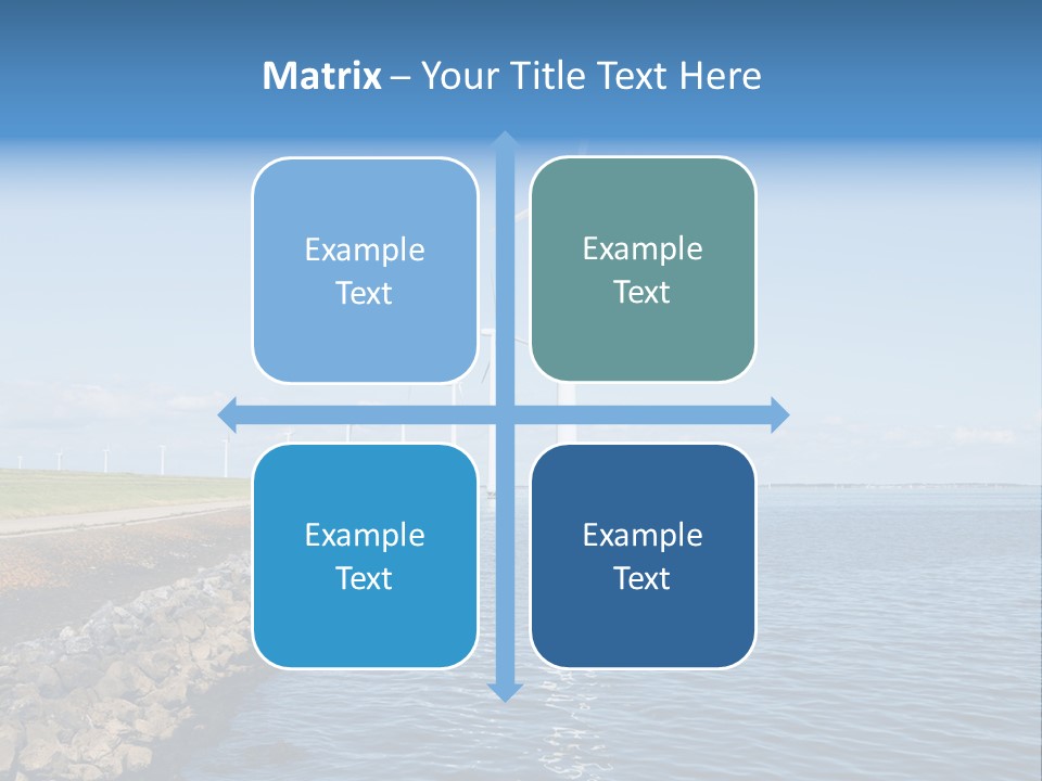 Water Silhouette Industrial PowerPoint Template