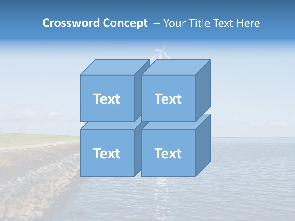 Water Silhouette Industrial PowerPoint Template