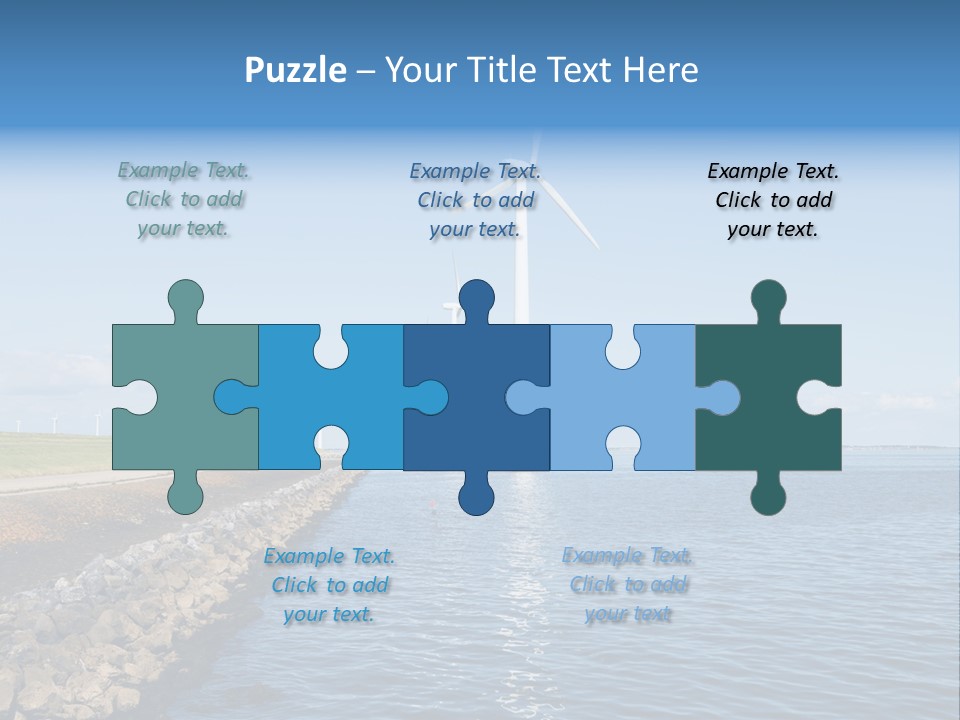 Water Silhouette Industrial PowerPoint Template