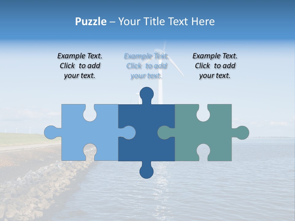 Water Silhouette Industrial PowerPoint Template