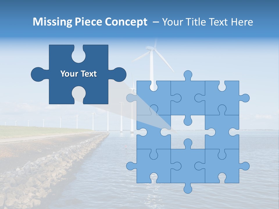 Water Silhouette Industrial PowerPoint Template