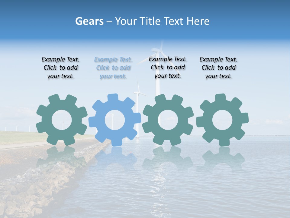 Water Silhouette Industrial PowerPoint Template