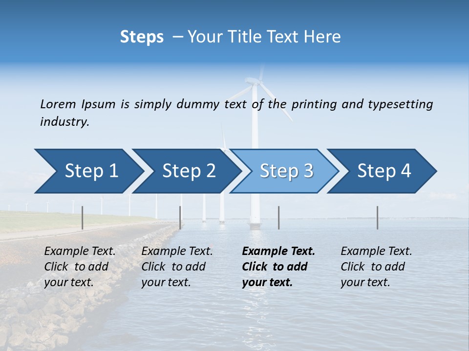 Water Silhouette Industrial PowerPoint Template