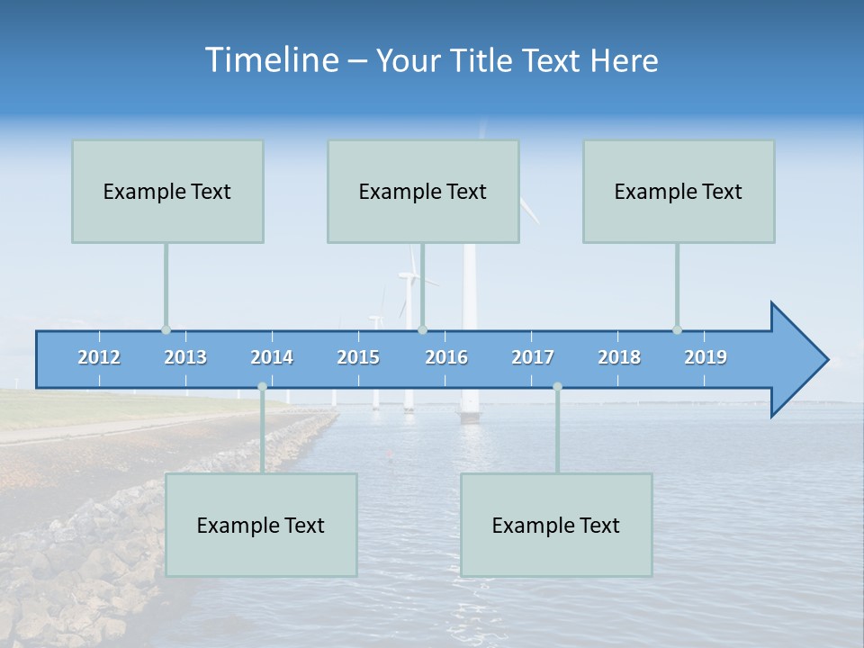 Water Silhouette Industrial PowerPoint Template
