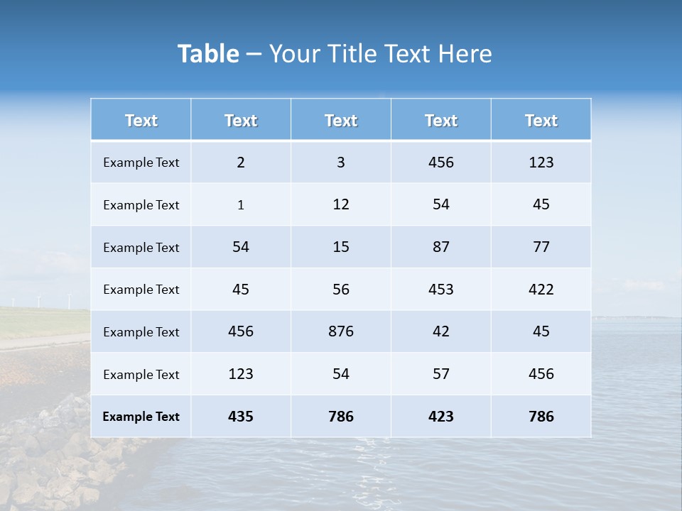 Water Silhouette Industrial PowerPoint Template