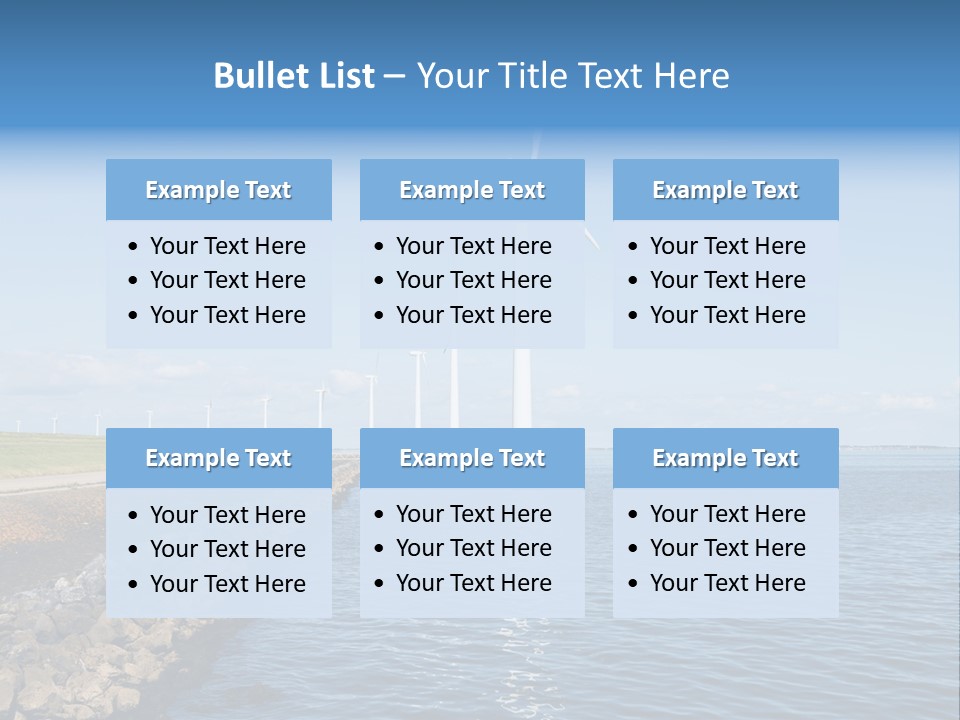 Water Silhouette Industrial PowerPoint Template