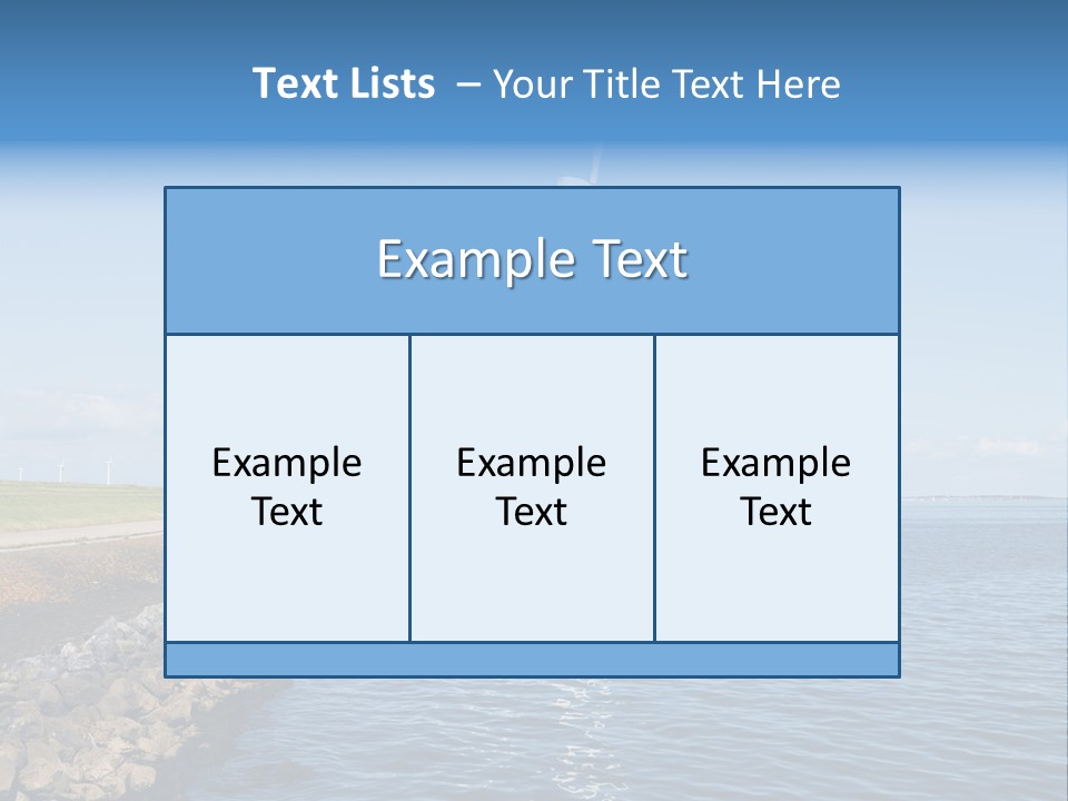 Water Silhouette Industrial PowerPoint Template