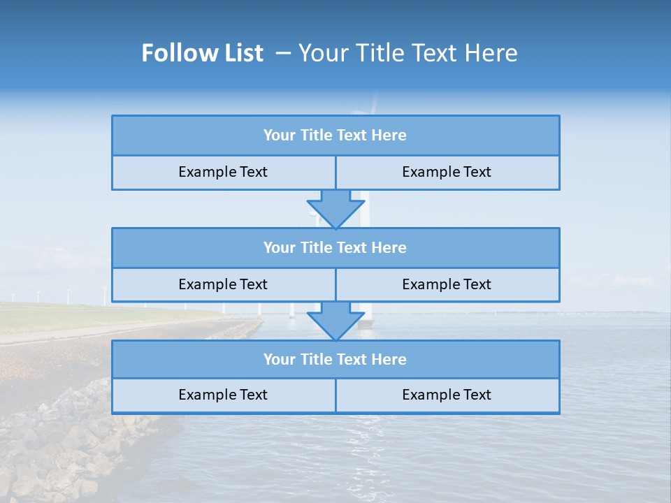Water Silhouette Industrial PowerPoint Template