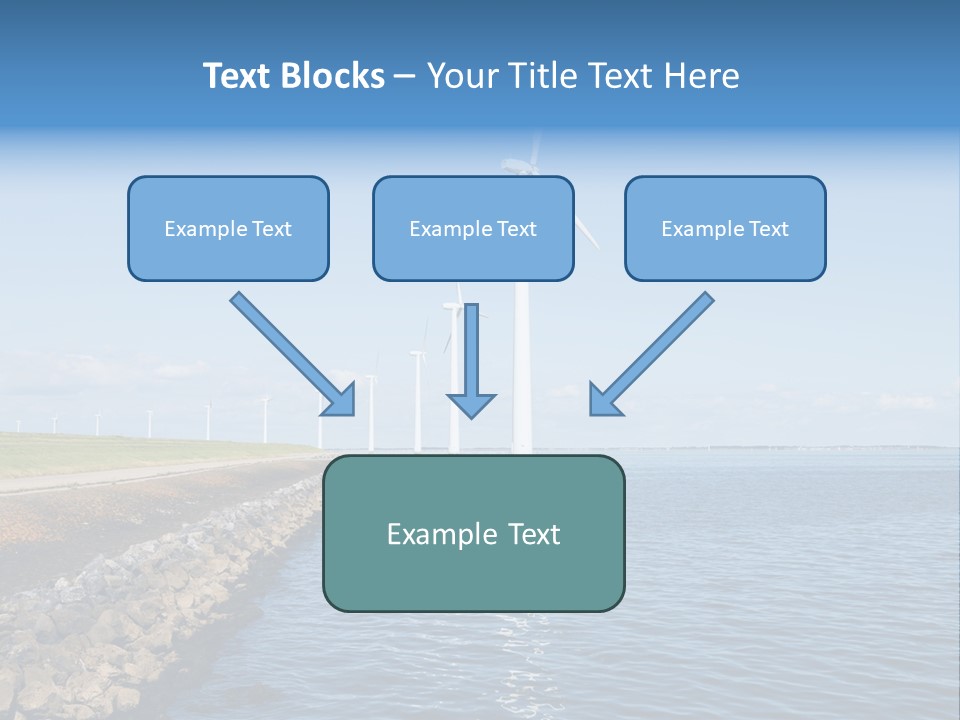 Water Silhouette Industrial PowerPoint Template