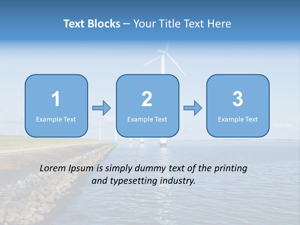 Water Silhouette Industrial PowerPoint Template